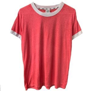 Pink Victoria Secret Pink & White Campus T…